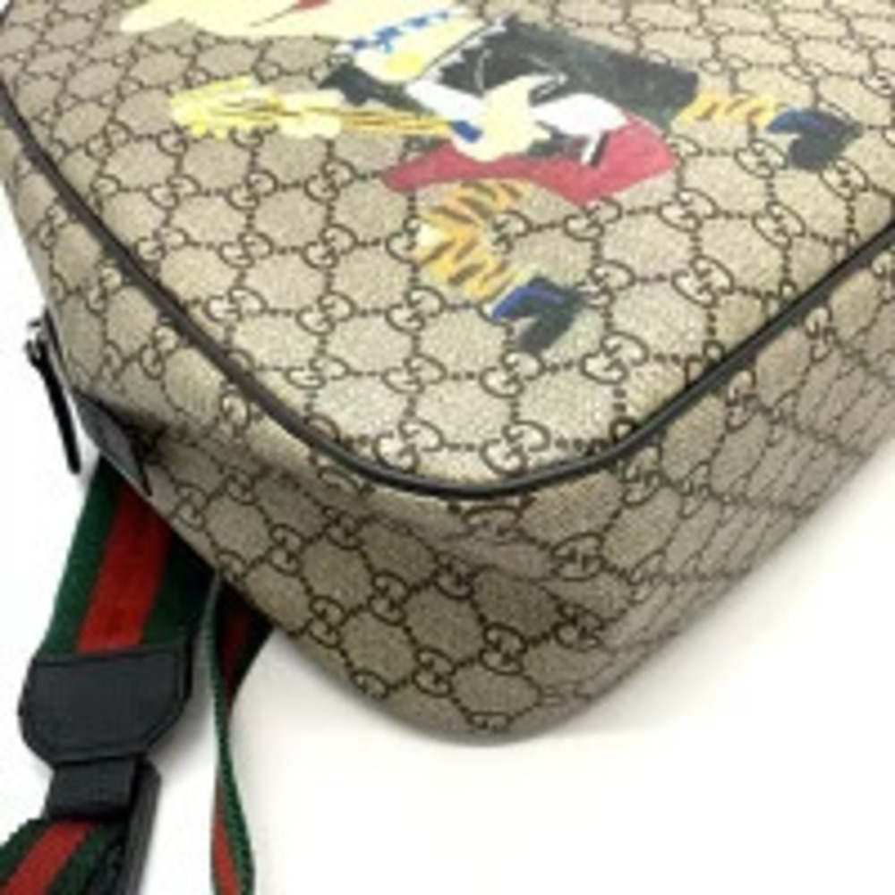 Gucci Backpack Daypack Punky Friend GG Supreme Canvas Sherry Brown - Picture 4 of 9